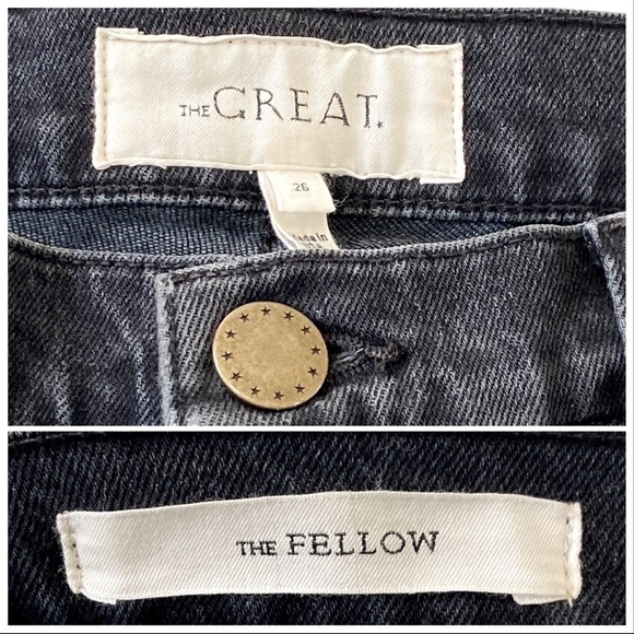 NWOT THE GREAT jeans  The Fellow Vintage Cropped Jeans, Size 26, - Picture 13 of 16